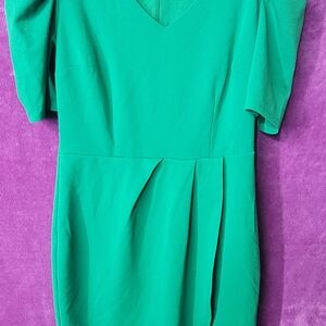 New York & Company Vibrant Green Midi Dress